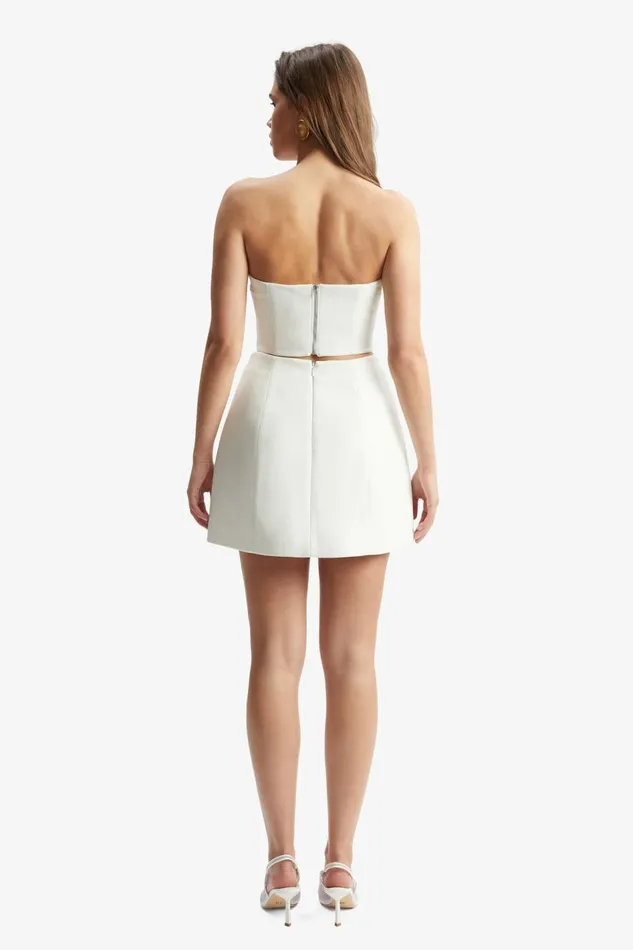 Bardot Party Tops Women Delphi Strapless Crop Top In Orchid White Orchid White Bardot Party Tops Women Delphi Strapless Crop Top In Orchid White Orchid White