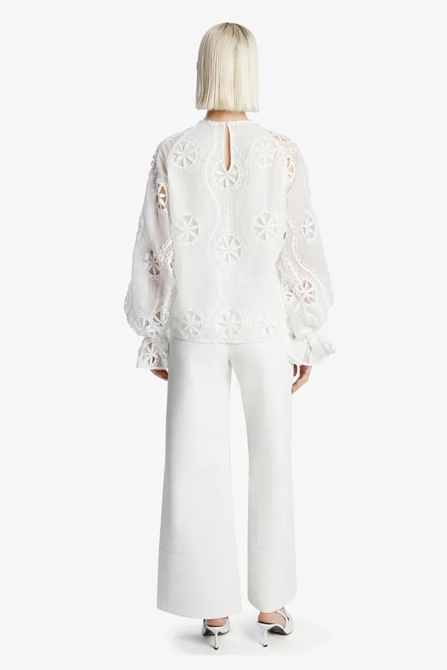 Bardot Party Tops Women Rosalee Lace Blouse In Orchid White Orchid White