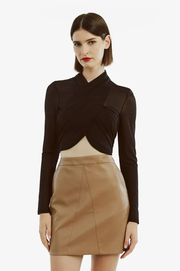 Bardot Shirts and Blouses Women Aliyah Top In Black Black Bardot Shirts and Blouses Women Aliyah Top In Black Black