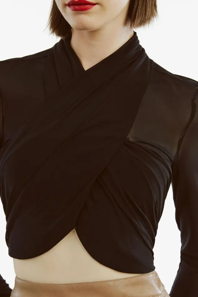Bardot Shirts and Blouses Women Aliyah Top In Black Black Bardot Shirts and Blouses Women Aliyah Top In Black Black