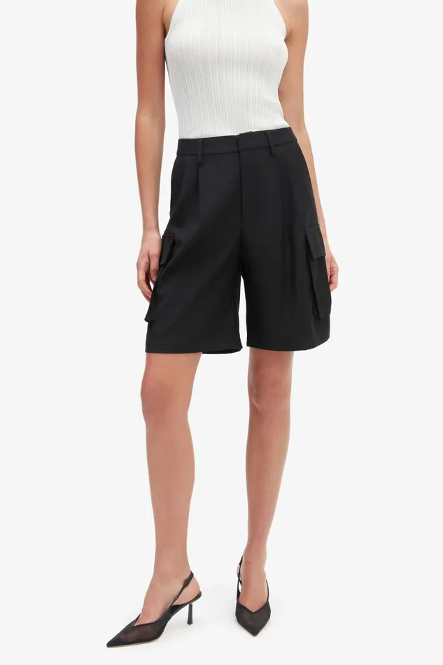 Bardot Shorts Women Blair Tailored Short In Black Black Bardot Shorts Women Blair Tailored Short In Black Black