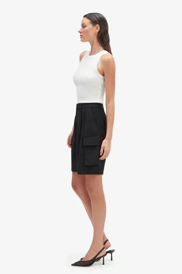 Bardot Shorts Women Blair Tailored Short In Black Black Bardot Shorts Women Blair Tailored Short In Black Black