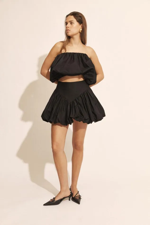 Bardot Skirts Women Lissett Poplin Mini Skirt In Black Black