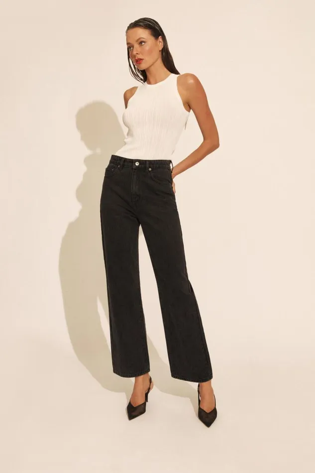Bardot Wide Jean Women Cindy Wide Full Leg Jeans In Washed Black Washed Black Bardot Wide Jean Women Cindy Wide Full Leg Jeans In Washed Black Washed Black