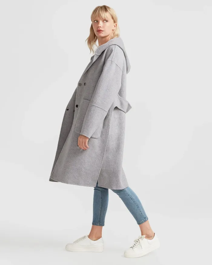 Belle and Bloom Walk This Way Wool Blend Oversized Coat 8211 Grey Women Coats and Jackets Belle and Bloom Walk This Way Wool Blend Oversized Coat 8211 Grey Women Coats and Jackets