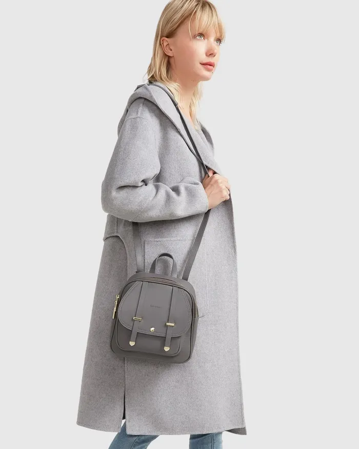 Belle and Bloom Walk This Way Wool Blend Oversized Coat 8211 Grey Women Coats and Jackets