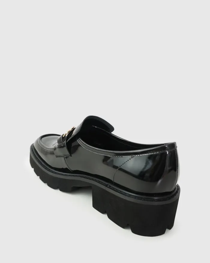 Belle and Bloom Wishing Well Loafer 8211 Black Patent Women Shoes