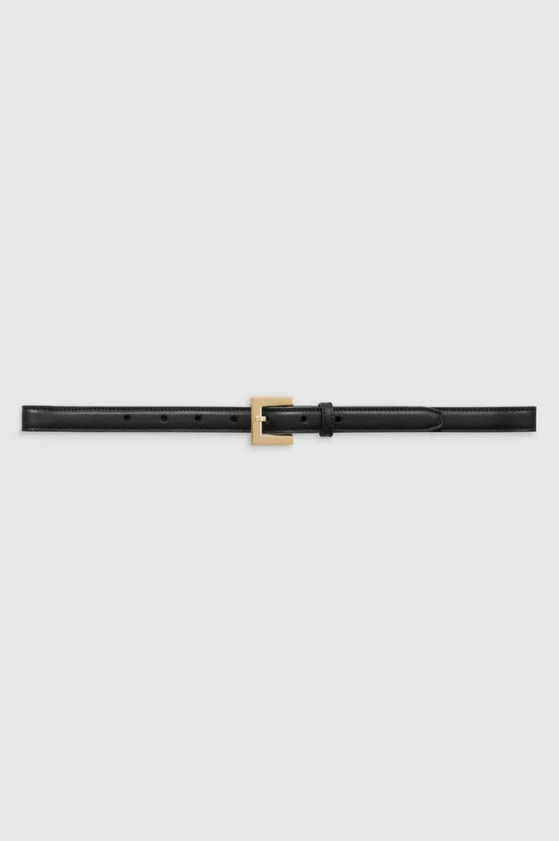 Belts Women ANINE BING Nicola Belt 8211 Black With Gold