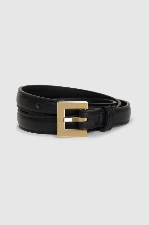 Belts Women ANINE BING Nicola Belt 8211 Black With Gold