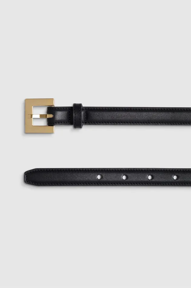 Belts Women ANINE BING Nicola Belt 8211 Black With Gold
