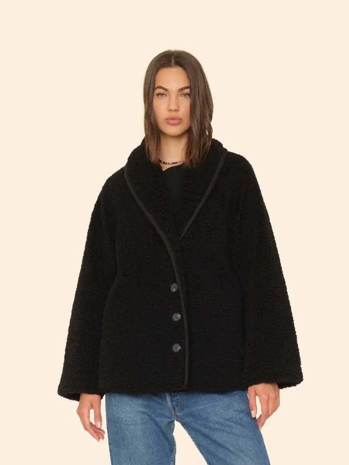Black Martine Jacket Women Sweaters and Jackets XRENA