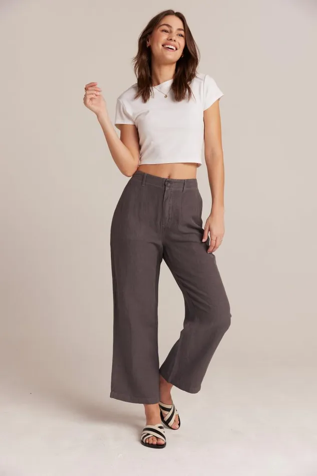 Blakely Utility Wide Leg Crop 8211 Charcoal Shadow Women Bella Dahl Pants