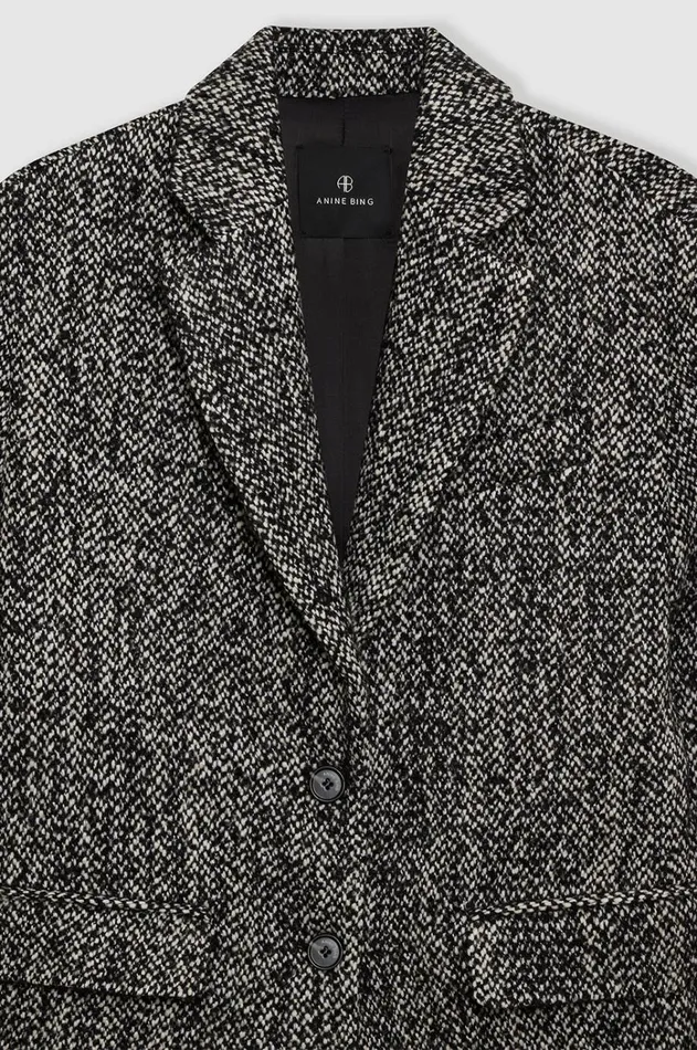Blazers Women ANINE BING Quinn Blazer 8211 Salt And Pepper