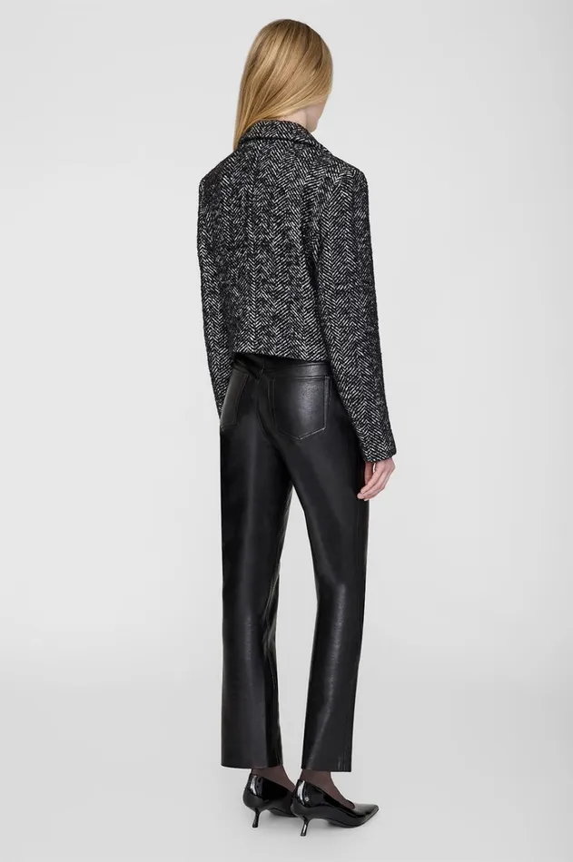 Blazers Women ANINE BING Vienna Blazer 8211 Black And White Tweed