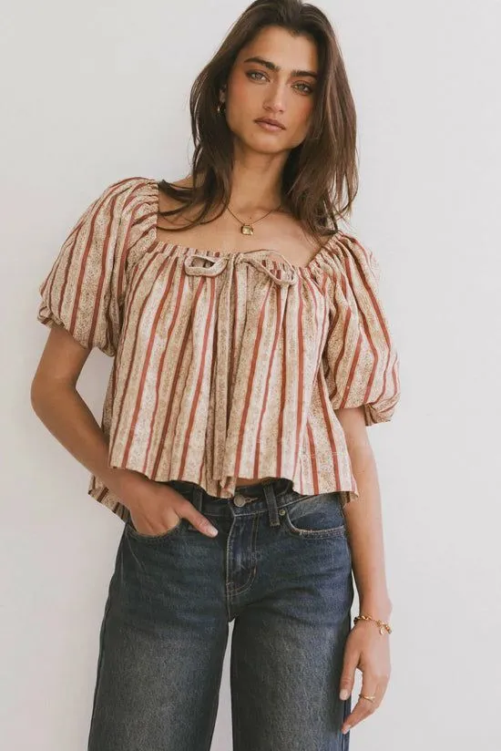 Bohme Adira Lee Blouse Rust Women Blouses