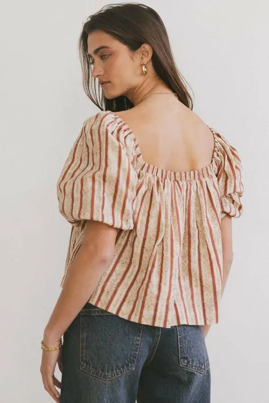 Bohme Adira Lee Blouse Rust Women Blouses