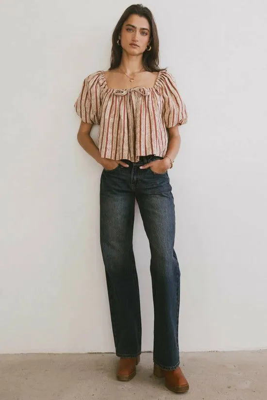 Bohme Adira Lee Blouse Rust Women Blouses