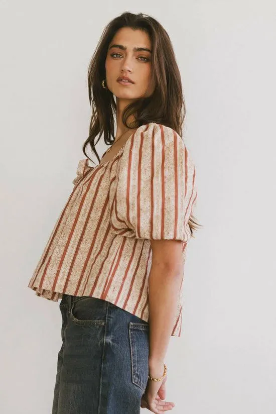 Bohme Adira Lee Blouse Rust Women Blouses
