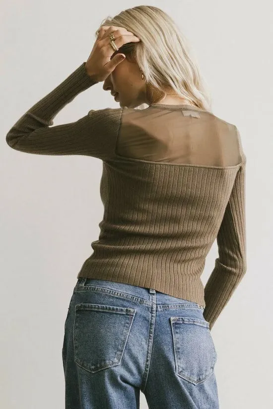 Bohme Alder Sweater In Olive Olive Women Sweaters