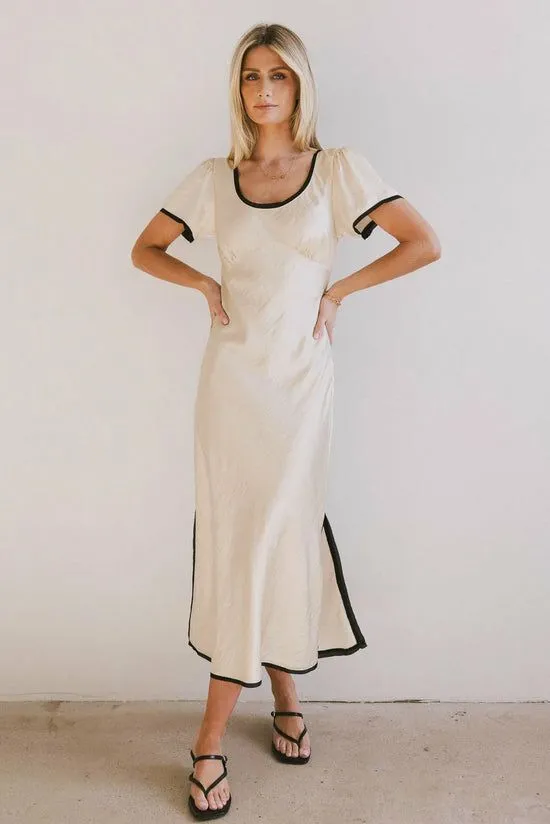 Bohme Austia Maxi Dress Ivory Women Dresses