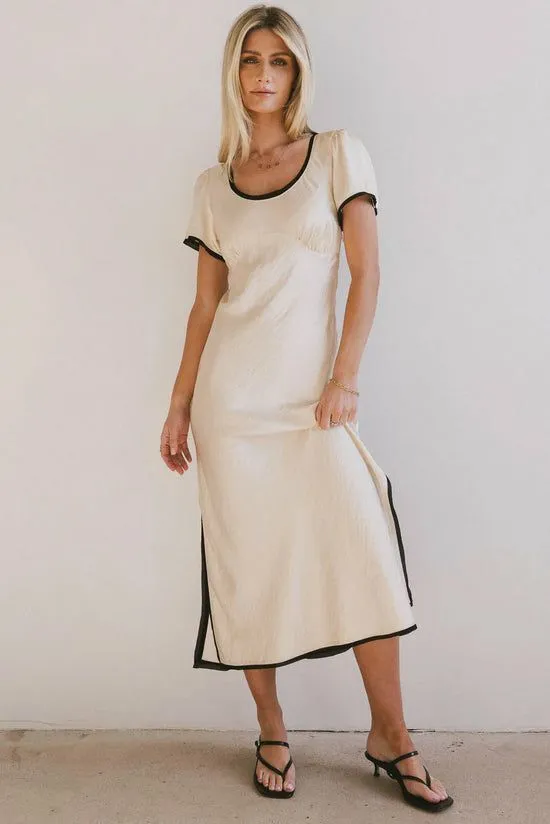 Bohme Austia Maxi Dress Ivory Women Dresses