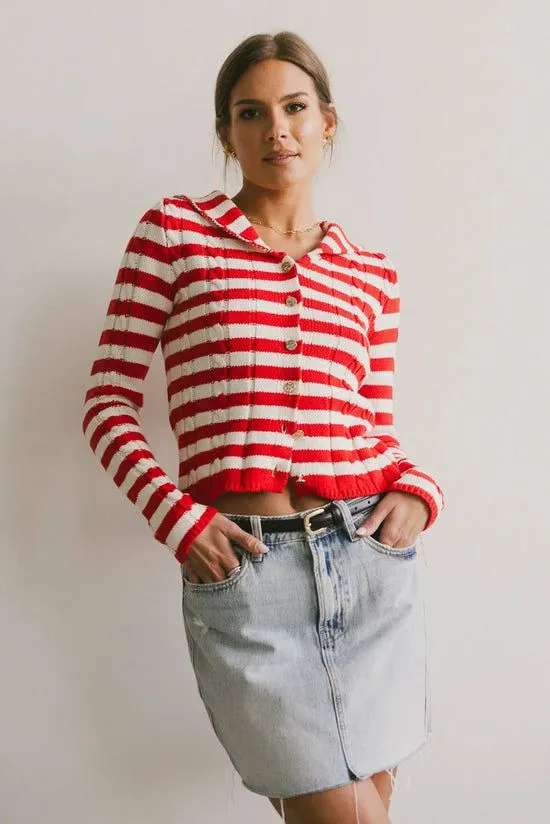 Bohme Blakley Cable Knit Sweater In Red Red Women Sweaters