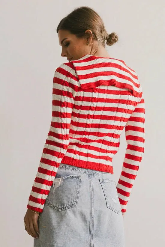 Bohme Blakley Cable Knit Sweater In Red Red Women Sweaters