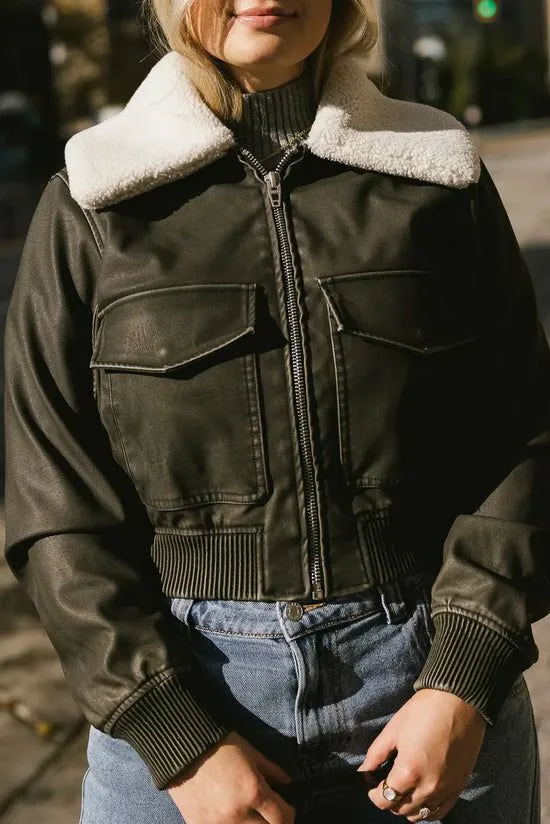 Bohme BlankNYC Take Flight Vegan Jacket Black Women Jackets