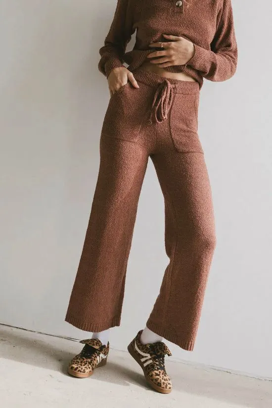 Bohme Breck Knit Pants In Brick Brick Women Loungewear