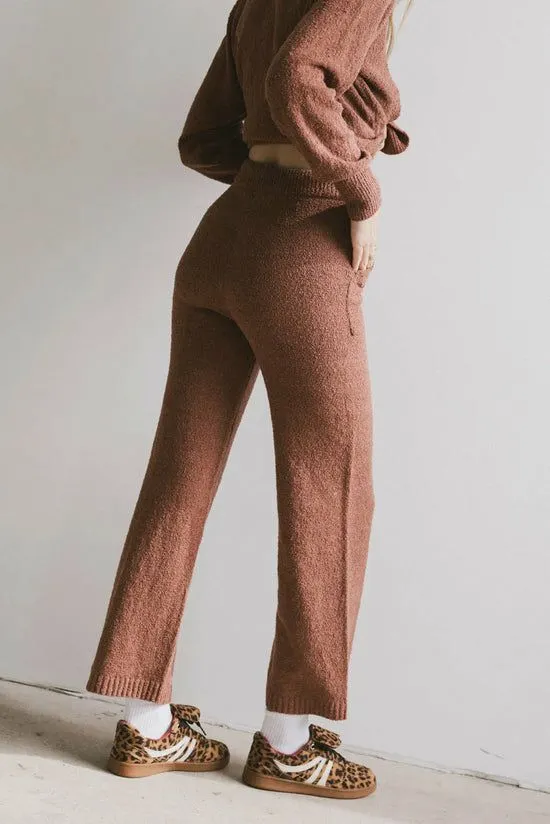 Bohme Breck Knit Pants In Brick Brick Women Loungewear
