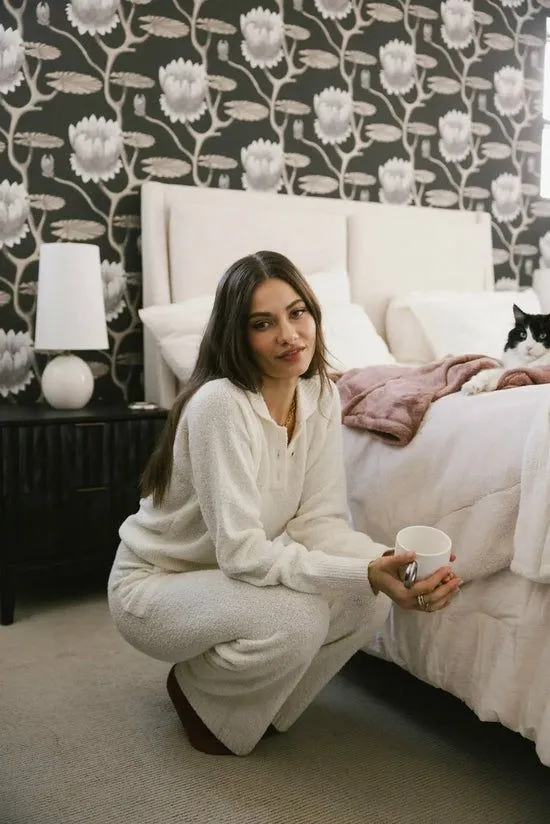 Bohme Breck Knit Pants In Cream Cream Women Loungewear