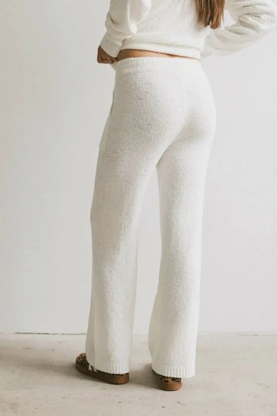 Bohme Breck Knit Pants In Cream Cream Women Loungewear