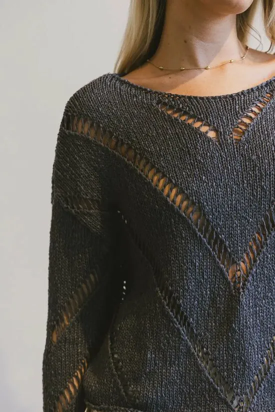 Bohme Breezy Knit Sweater In Grey Grey Women Sweaters