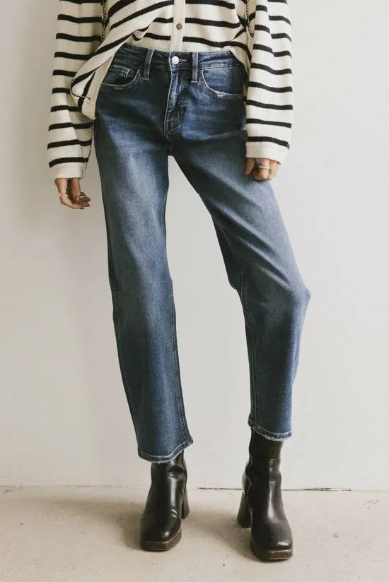 Bohme Brenda Barrel Jeans Dark Wash Women All Bottoms