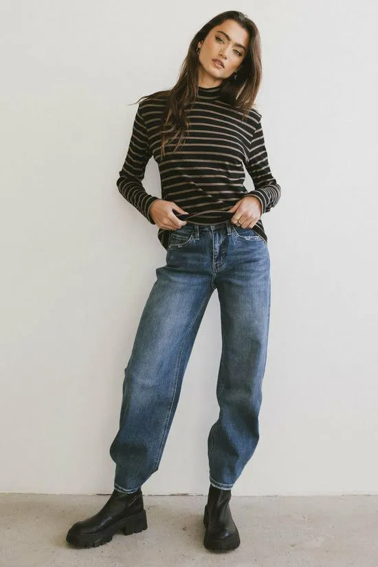Bohme Brenda Barrel Jeans Dark Wash Women All Bottoms