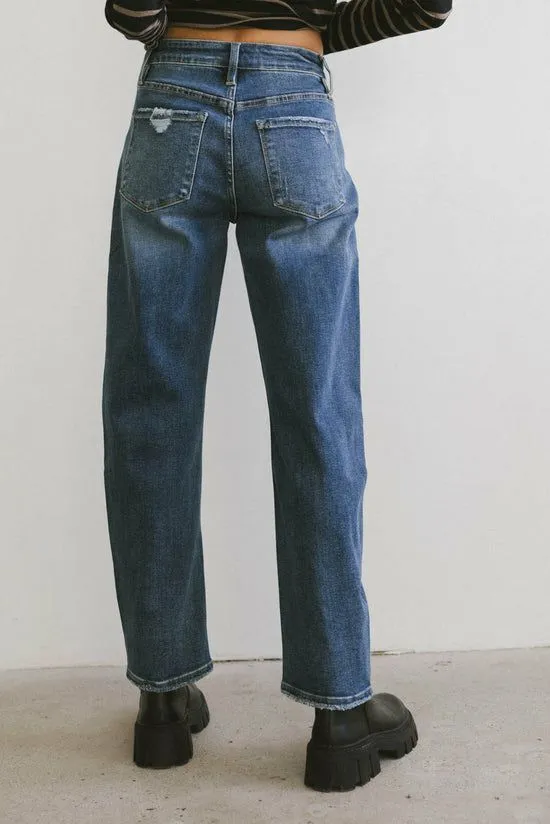 Bohme Brenda Barrel Jeans Dark Wash Women All Bottoms