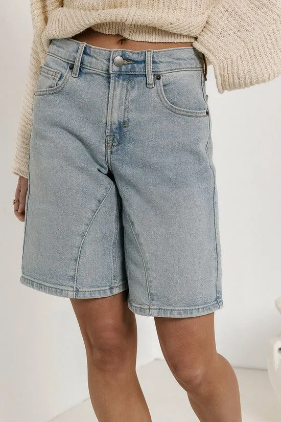 Bohme Brooke Bermuda Shorts Light Wash Women Bermudas