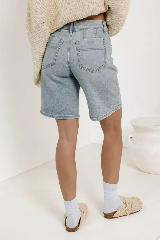 Bohme Brooke Bermuda Shorts Light Wash Women Bermudas