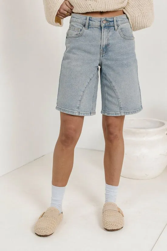 Bohme Brooke Bermuda Shorts Light Wash Women Bermudas
