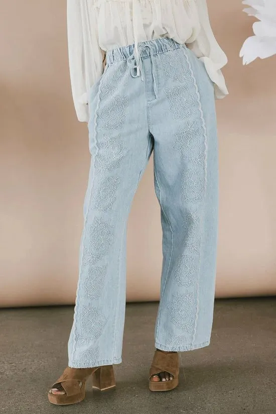 Bohme Callie Denim Pants Light Wash Women All Bottoms