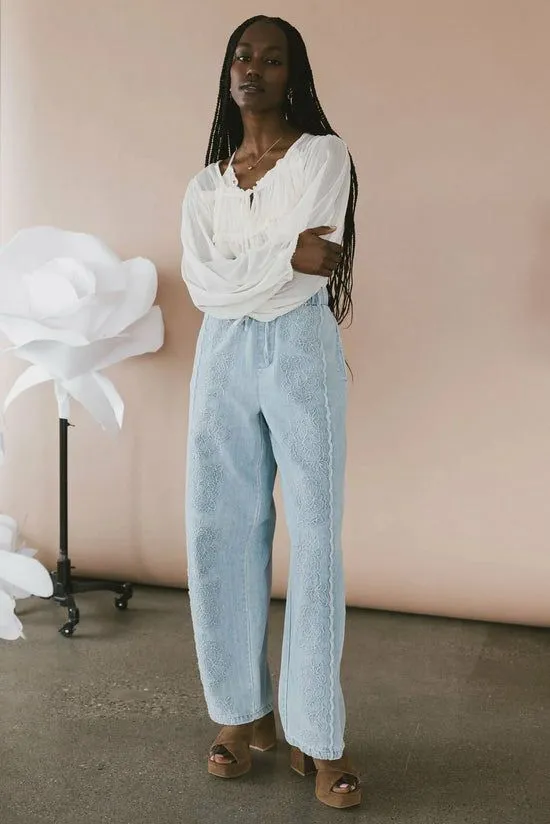 Bohme Callie Denim Pants Light Wash Women All Bottoms