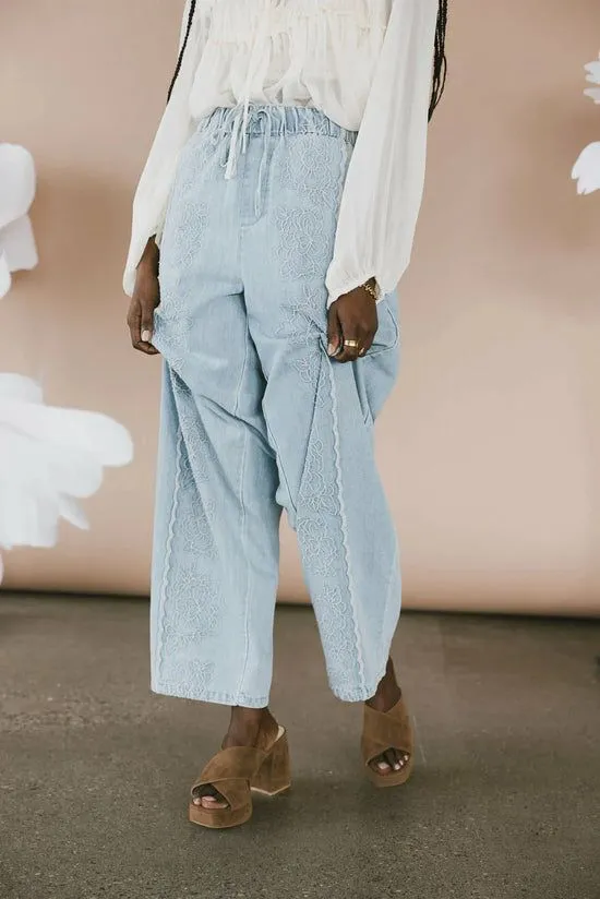 Bohme Callie Denim Pants Light Wash Women All Bottoms