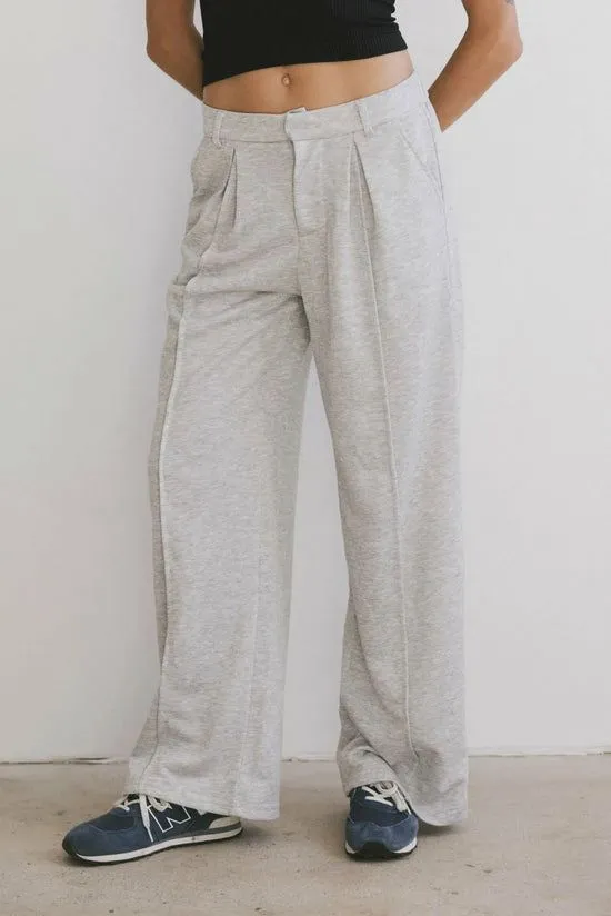 Bohme Cami French Terry Trouser In Grey Grey Women All Bottoms