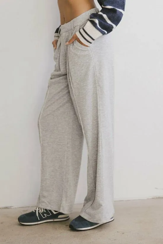 Bohme Cami French Terry Trouser In Grey Grey Women All Bottoms