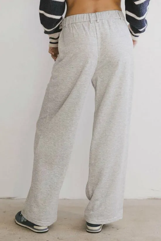Bohme Cami French Terry Trouser In Grey Grey Women All Bottoms