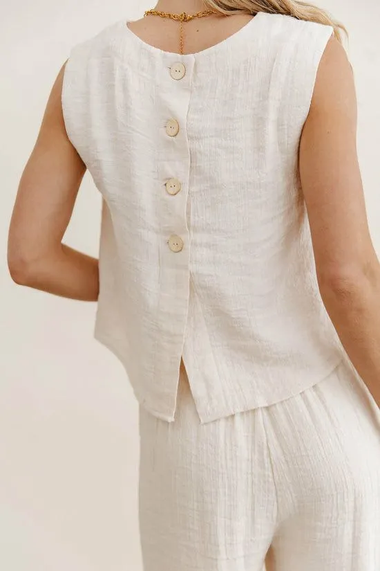 Bohme Debbie Tank Top In Oatmeal Oatmeal Women Tees and Tanks
