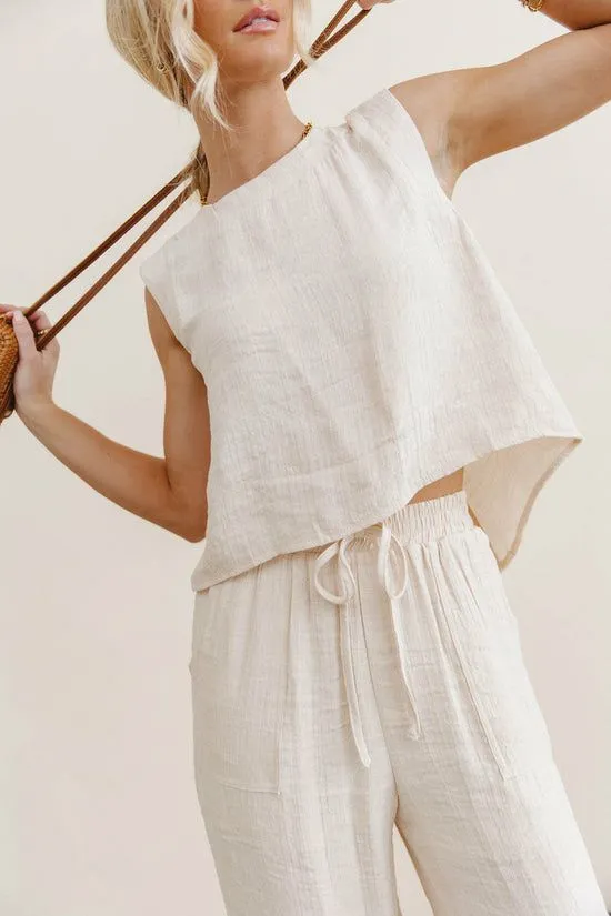 Bohme Debbie Tank Top In Oatmeal Oatmeal Women Tees and Tanks