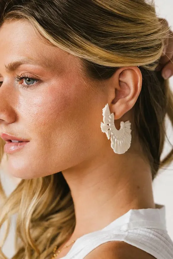 Bohme Deidre Tassel Fan Earrings In Ivory Ivory Women Jewelry