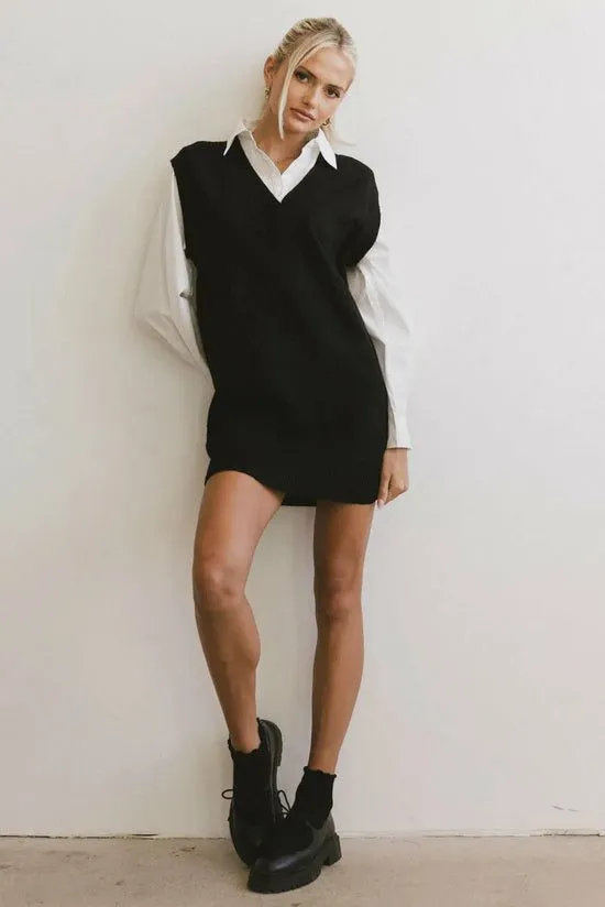 Bohme Dottie Mini Dress In Black Black Women Dresses