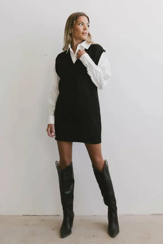 Bohme Dottie Mini Dress In Black Black Women Dresses